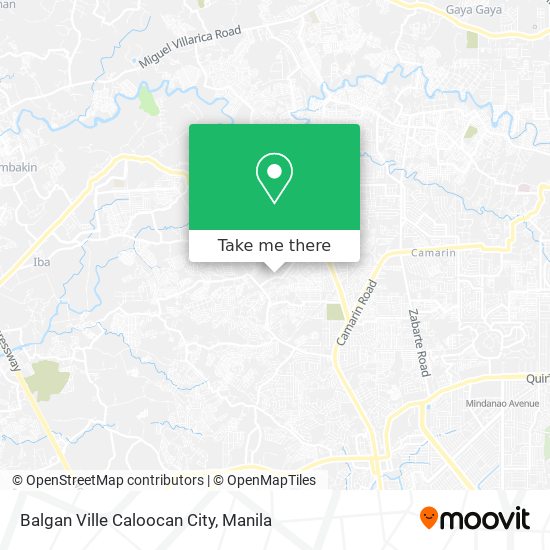 Balgan Ville Caloocan City map
