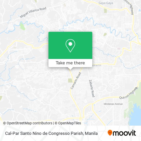 Cal-Par Santo Nino de Congresso Parish map