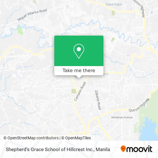 Shepherd's Grace School of Hillcrest Inc. map