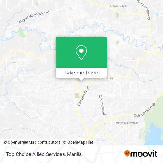Top Choice Allied Services map