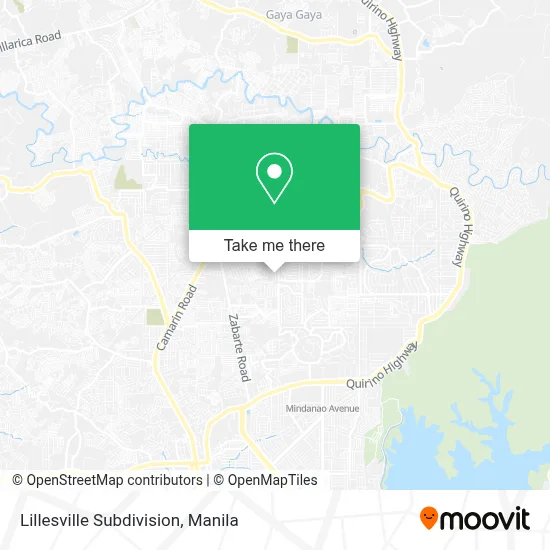 Lillesville Subdivision map