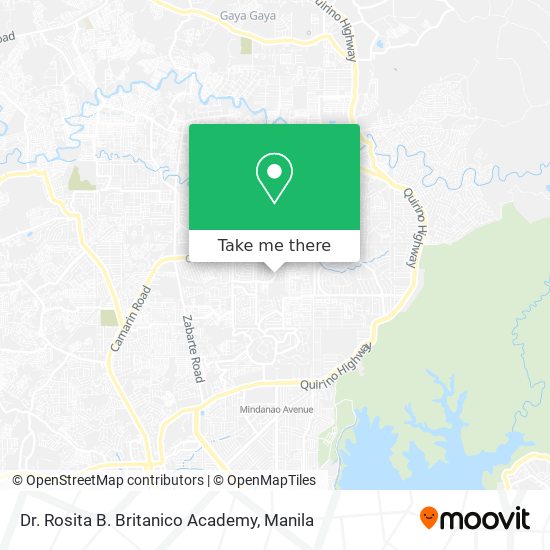 Dr. Rosita B. Britanico Academy map