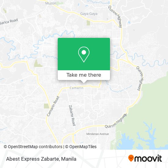 Abest Express Zabarte map