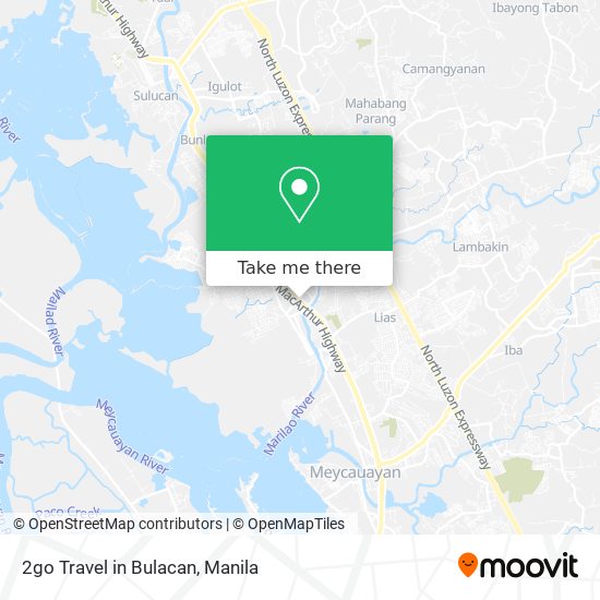 2go Travel in Bulacan map