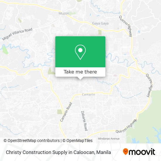 Christy Construction Supply in Caloocan map