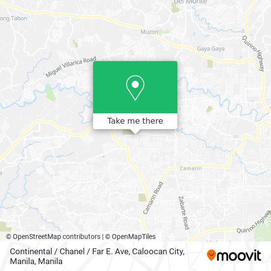 Continental / Chanel / Far E. Ave, Caloocan City, Manila map