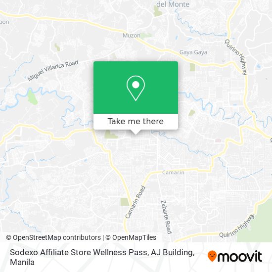 Sodexo Affiliate Store Wellness Pass, AJ Building map