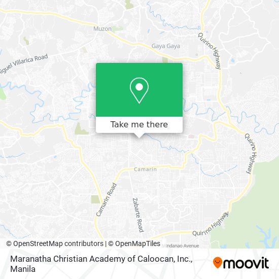 Maranatha Christian Academy of Caloocan, Inc. map