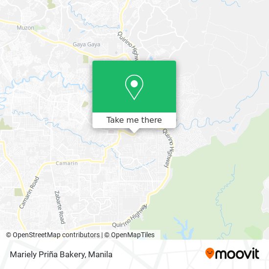 Mariely Priña Bakery map