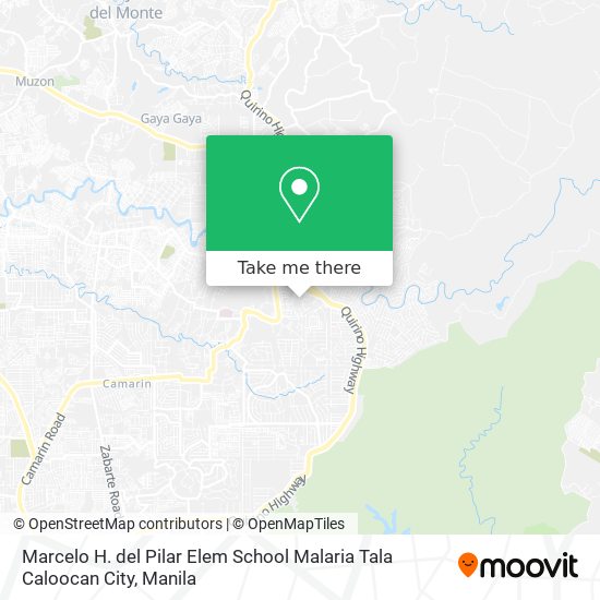 Marcelo H. del Pilar Elem School Malaria Tala Caloocan City map
