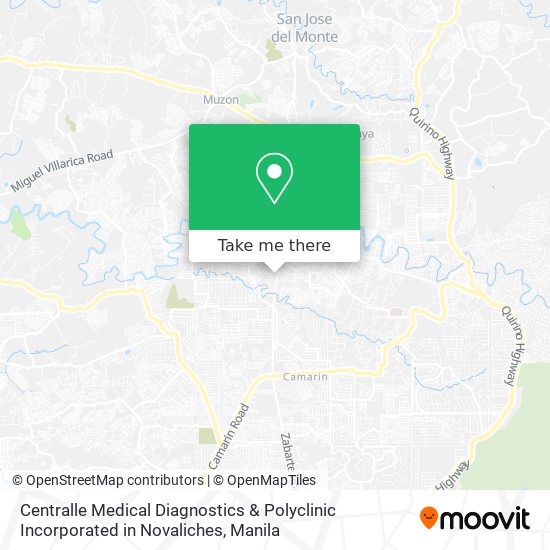 Centralle Medical Diagnostics & Polyclinic Incorporated in Novaliches map