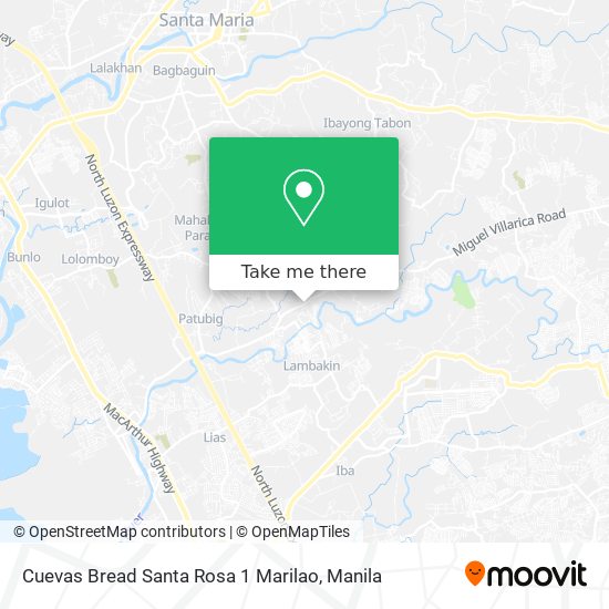 Cuevas Bread Santa Rosa 1 Marilao map