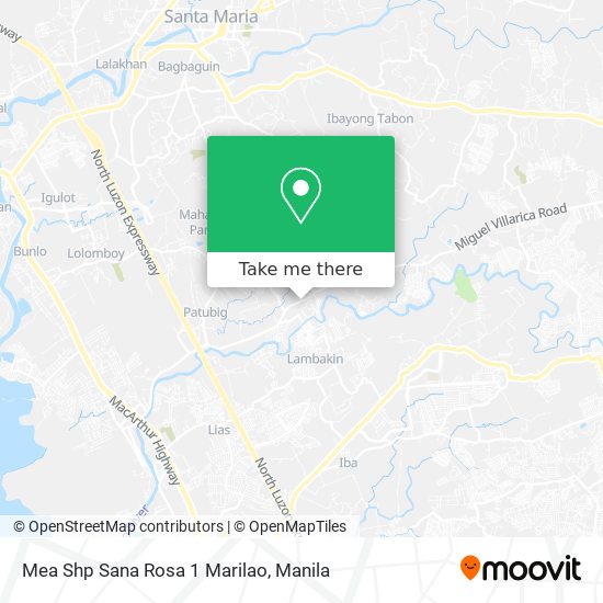 Mea Shp Sana Rosa 1 Marilao map