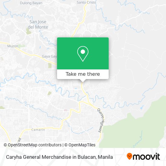 Caryha General Merchandise in Bulacan map