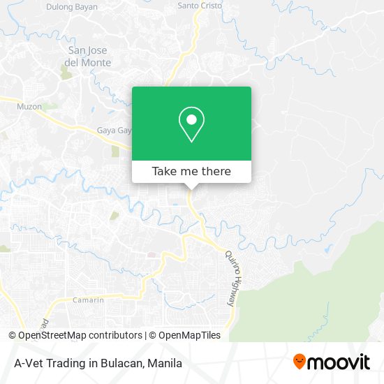 A-Vet Trading in Bulacan map