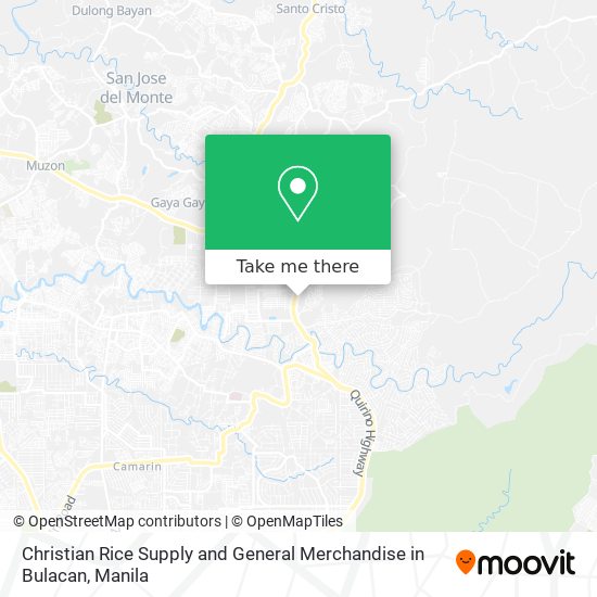 Christian Rice Supply and General Merchandise in Bulacan map