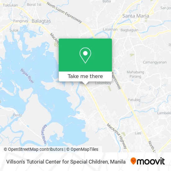 Villson's Tutorial Center for Special Children map