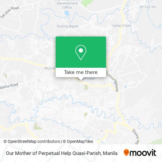 Our Mother of Perpetual Help Quasi-Parish map