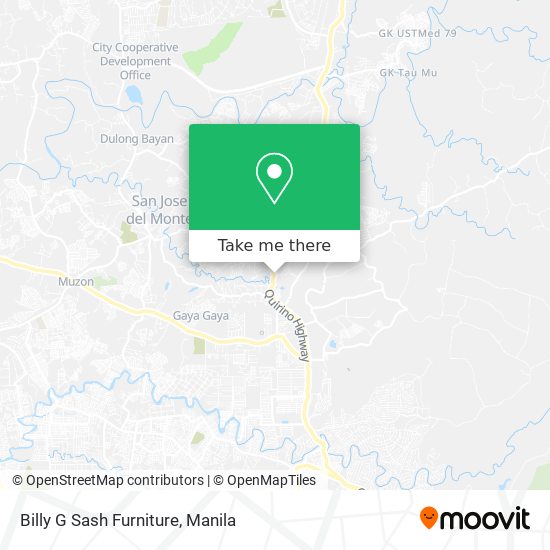 Billy G Sash Furniture map