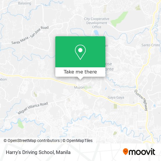 Harry's Driving School map