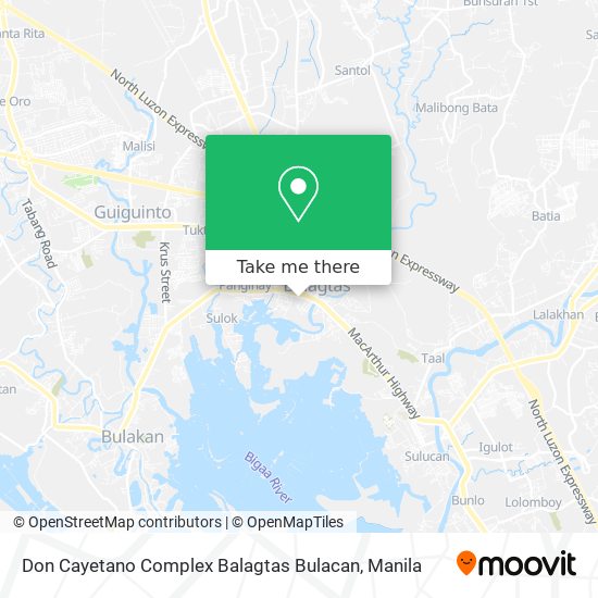 Don Cayetano Complex Balagtas Bulacan map