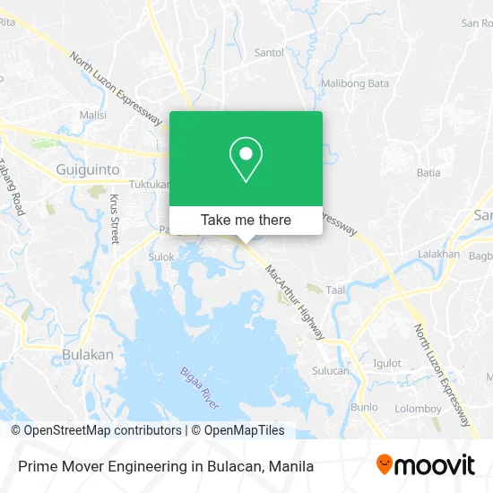 Prime Mover Engineering in Bulacan map