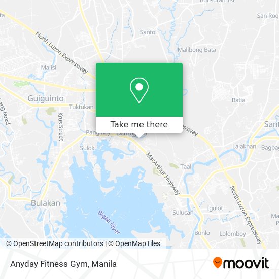 Anyday Fitness Gym map