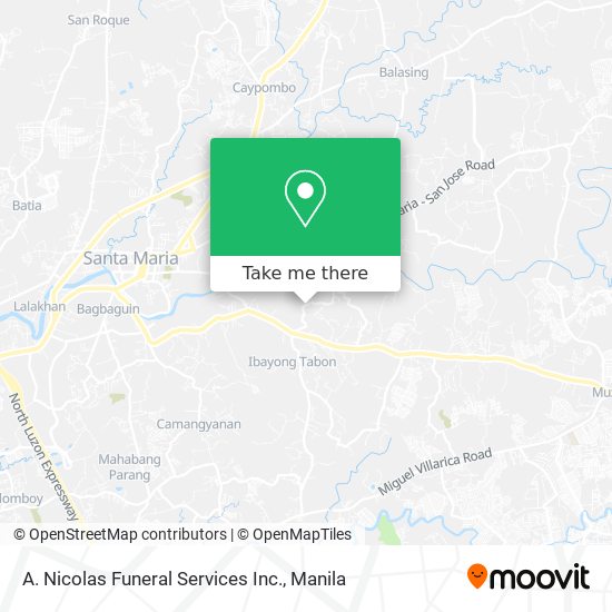 A. Nicolas Funeral Services Inc. map