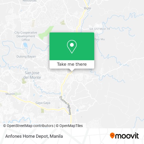 Anfones Home Depot map