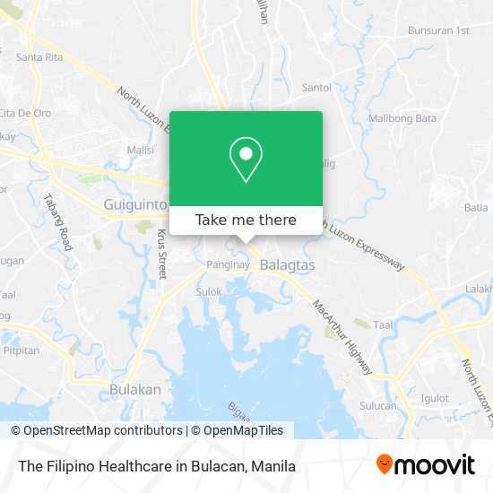 The Filipino Healthcare in Bulacan map