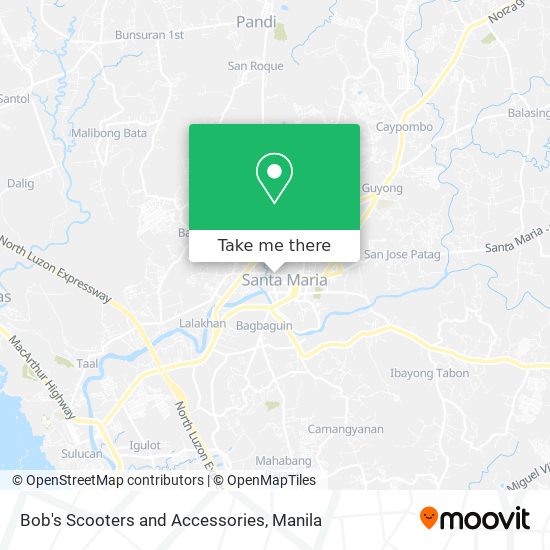 Bob's Scooters and Accessories map