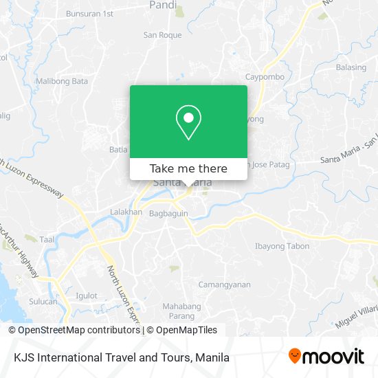 KJS International Travel and Tours map