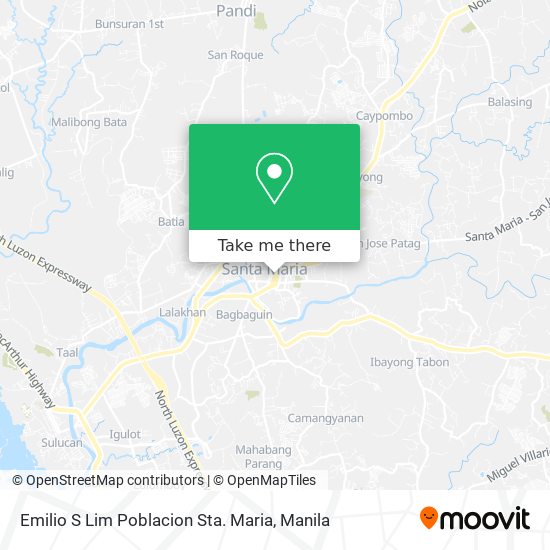 Emilio S Lim Poblacion Sta. Maria map