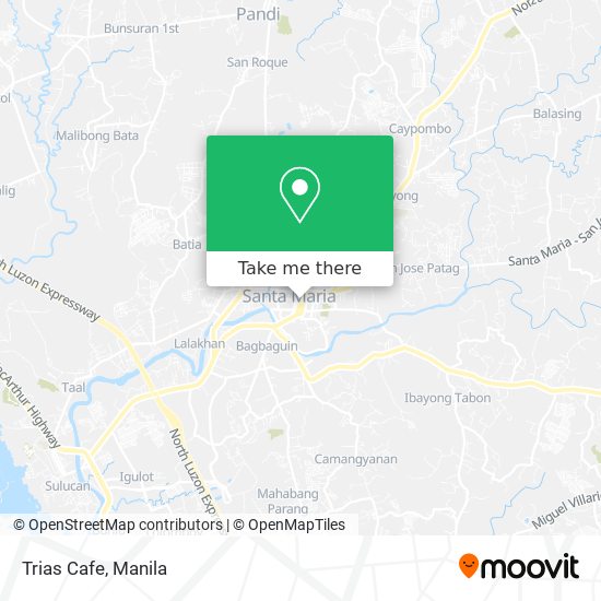 Trias Cafe map