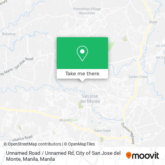 Unnamed Road / Unnamed Rd, City of San Jose del Monte, Manila map