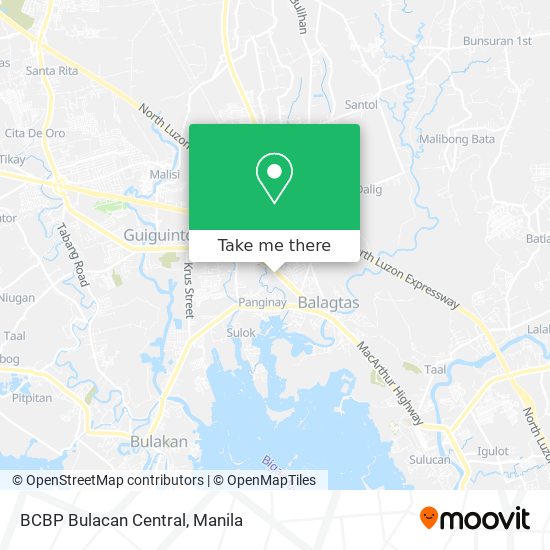 BCBP Bulacan Central map