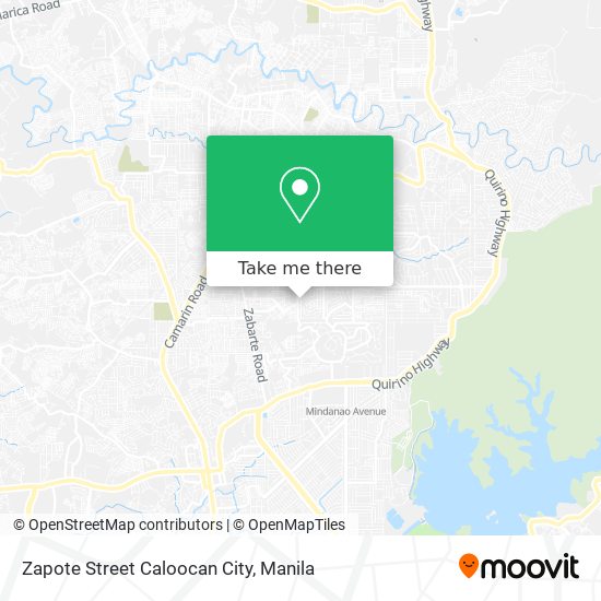 Zapote Street Caloocan City map