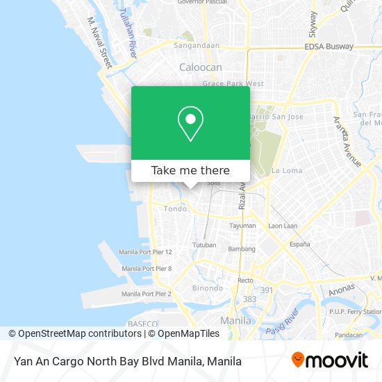 Yan An Cargo North Bay Blvd Manila map