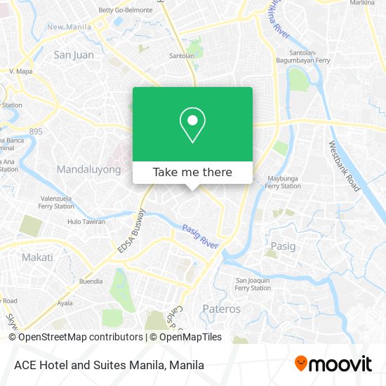 ACE Hotel and Suites Manila map