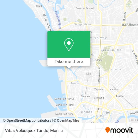 Vitas Velasquez Tondo map