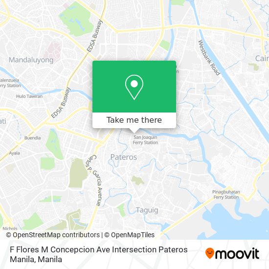 F Flores M Concepcion Ave Intersection Pateros Manila map