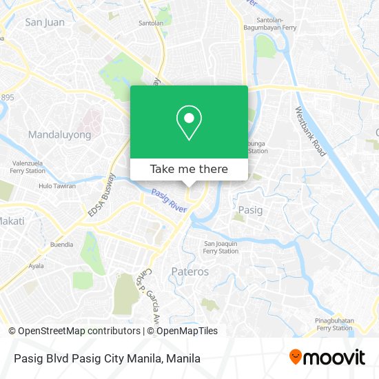 Pasig Blvd Pasig City Manila map