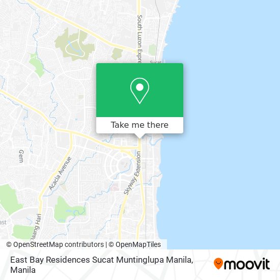 East Bay Residences Sucat Muntinglupa Manila map