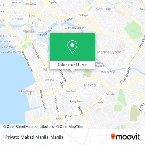 Privato Makati Manila map