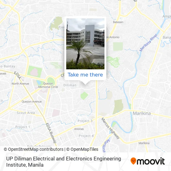 UP Diliman Electrical and Electronics Engineering Institute map