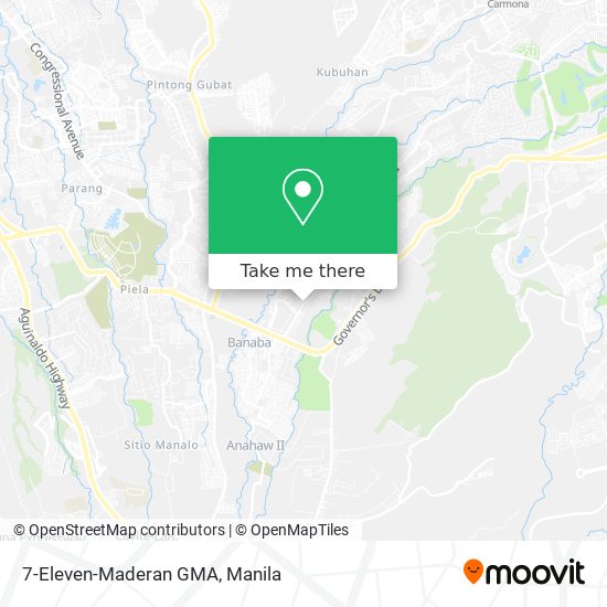 7-Eleven-Maderan GMA map
