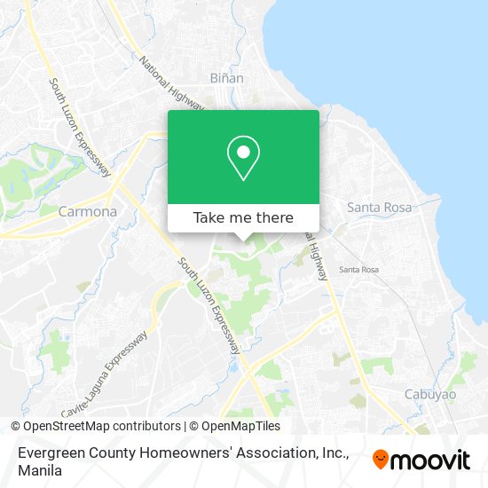 Evergreen County Homeowners' Association, Inc. map