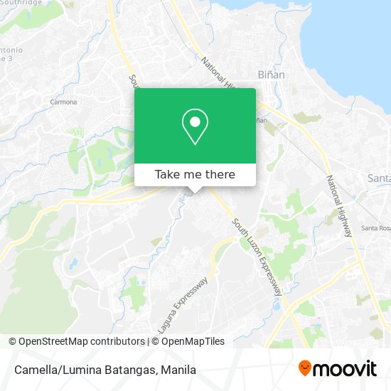 Camella/Lumina Batangas map