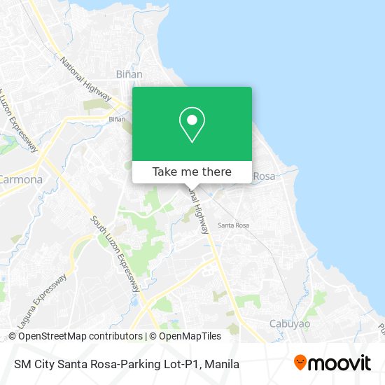 SM City Santa Rosa-Parking Lot-P1 map