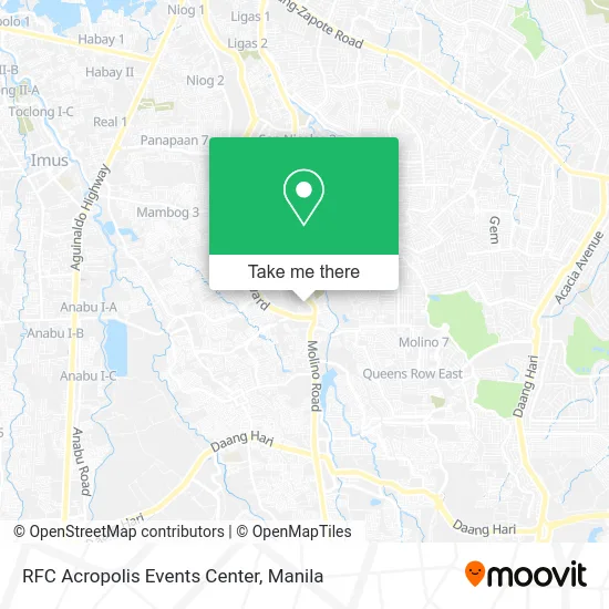 RFC Acropolis Events Center map